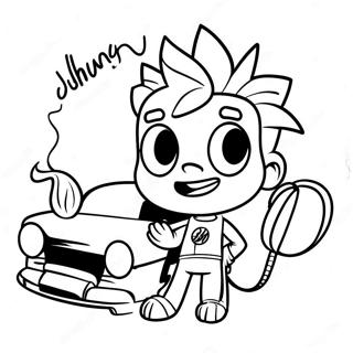 Johnny Test With Dukey Coloring Page 26302-24111