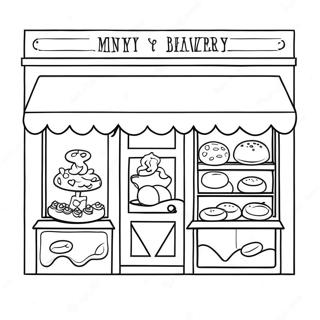 Charming Bakery Shop Coloring Page 26312-24118