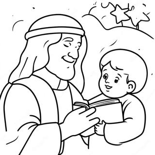 Christmas Bible Coloring Page 26321-24124