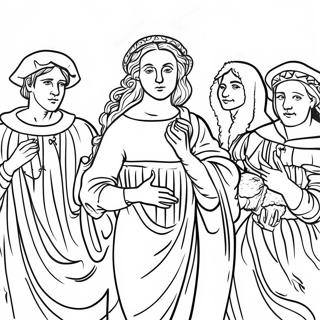 Renaissance Coloring Page 26331-24131