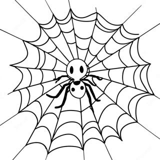 Spider Web Coloring Page 26372-24154