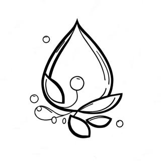 Raindrop Coloring Page 26382-24163