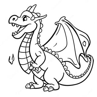 Fire Breathing Dragon In Dragon City Coloring Page 26413-24189