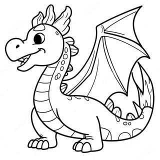 Fire Breathing Dragon In Dragon City Coloring Page 26413-24190