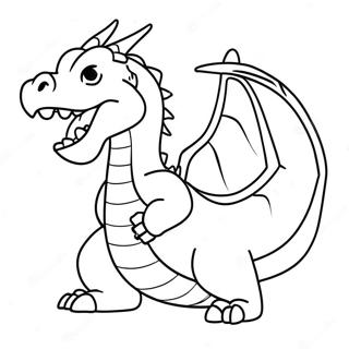 Fire Breathing Dragon In Dragon City Coloring Page 26413-24191