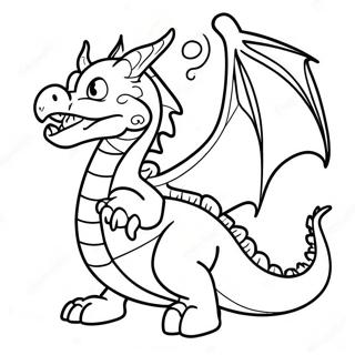 Fire Breathing Dragon In Dragon City Coloring Page 26413-24192