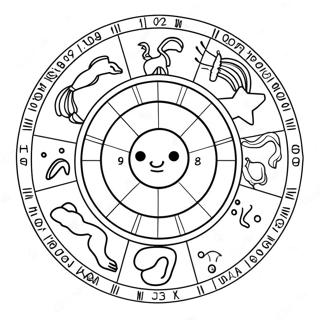 Zodiac Coloring Page 2642-2155