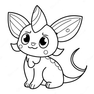 Vaporeon Coloring Page 26442-24211