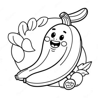 Banana Eats Coloring Page 26452-24218