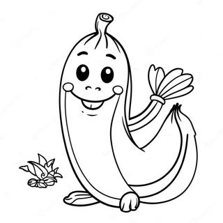 Funny Banana Character Coloring Page 26453-24223