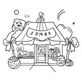 Candy Shop Coloring Page 26492-24251