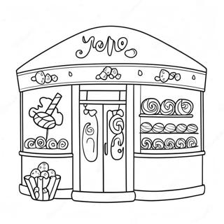 Candy Shop Coloring Page 26492-24252