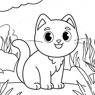 Nature Cat Coloring Page 26512-24266