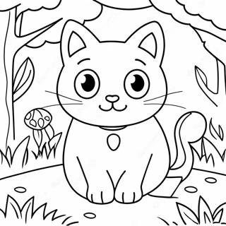 Nature Cat Coloring Page 26512-24267