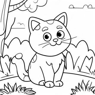 Nature Cat Coloring Page 26512-24268