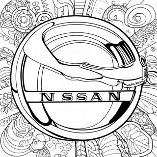 Nissan Logo Coloring Page 26532-24282