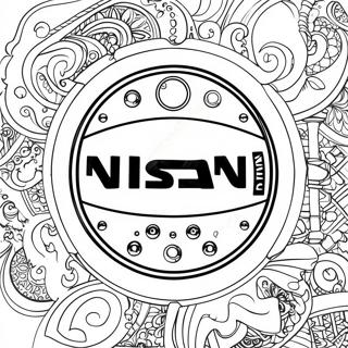 Nissan Logo Coloring Page 26532-24284