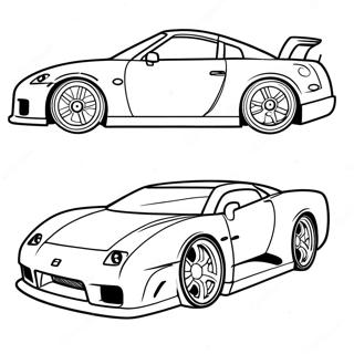 Nissan Sports Car Coloring Page 26533-24285