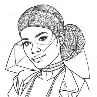 Zendaya Coloring Page 26542-24291