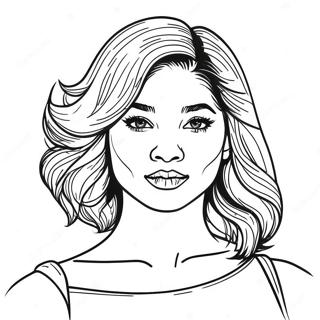 Zendaya Coloring Page 26542-24292