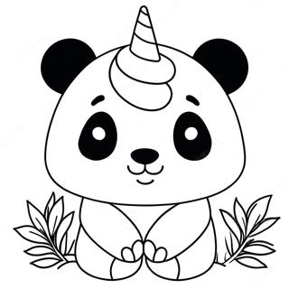 Unicorn Panda Coloring Pages