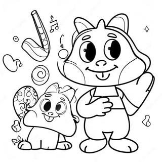 Colorful Canticos Characters Coloring Page 26563-24309