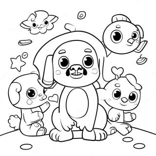 Colorful Canticos Characters Coloring Page 26563-24310