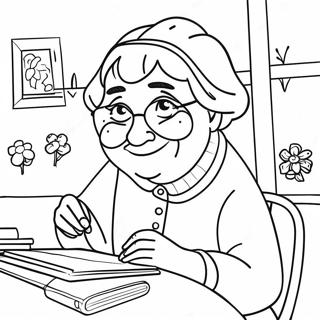 Bluey Grannies Coloring Pages