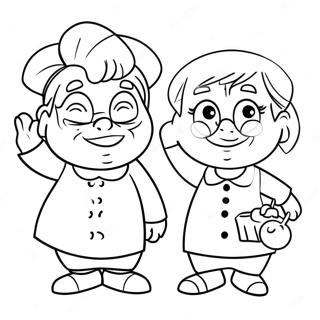 Funny Bluey Grannies Coloring Page 2658-2165