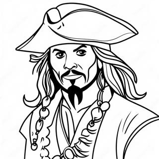 Jack Sparrow Adventurous Coloring Page 26603-24344