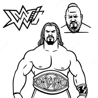 Wwe Coloring Page 26622-24356