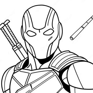 Deathstroke Coloring Page 26632-24364