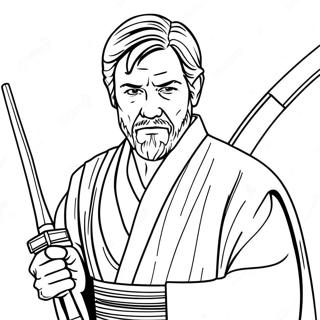 Obi Wan Kenobi Coloring Page 26652-24380