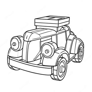 Lego Car Coloring Pages