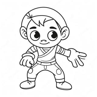 Prodigy Character In Action Coloring Page 2668-2176