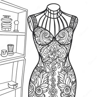 Mannequin Coloring Page 26692-24412