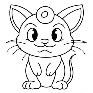 Meowth Pokemon Coloring Page 26712-24426