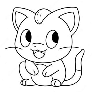 Meowth Pokemon Coloring Page 26712-24427