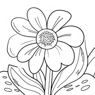 Georgia O Keeffe Flower Coloring Page 26732-24442