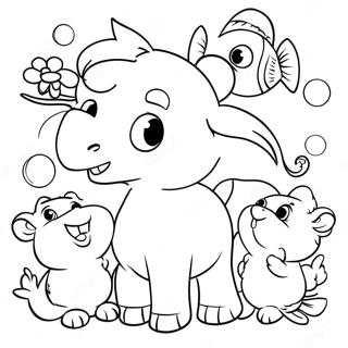 Adorable Bible Verse Animals Coloring Page 26743-24454