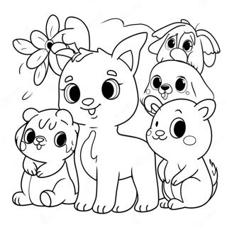 Adorable Bible Verse Animals Coloring Page 26743-24456