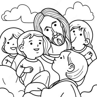 Jesus Loves The Little Children Coloring Pages