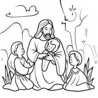 Jesus Loves The Little Children Coloring Page 26762-24466