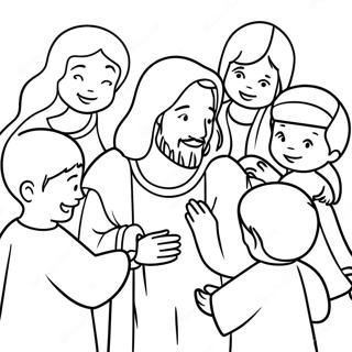 Jesus Loves The Little Children Coloring Page 26762-24467