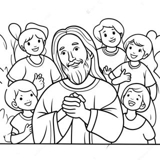 Jesus Loves The Little Children Coloring Page 26762-24468