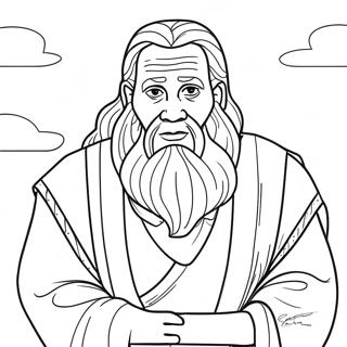 Moses Coloring Page 2677-2178