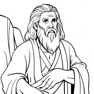 Moses Coloring Page 2677-2180