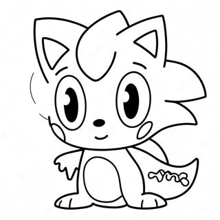 Cream Sonic Coloring Pages