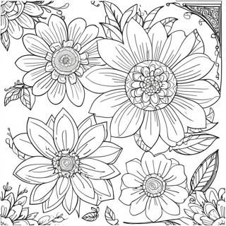 Flower Hard Coloring Page 26792-24490