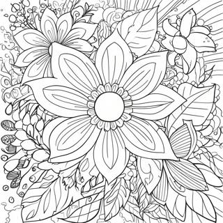 Flower Hard Coloring Page 26792-24491